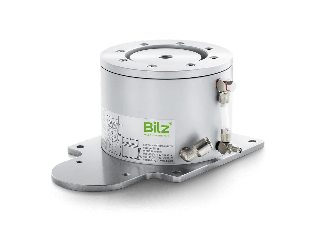 Wibroizolator pneumatyczny Bilz BiAir ED-AL - membranowa poduszka antywibracyjna z aluminium anodowanego